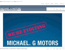Tablet Screenshot of michaelgmotors.com